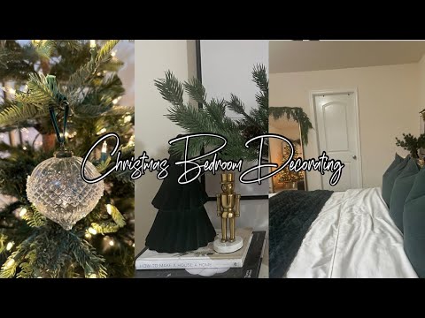 CHRISTMAS 2024 DECORATE WITH ME | MODERN & COZY CHRISTMAS BEDROOM DECORATING |