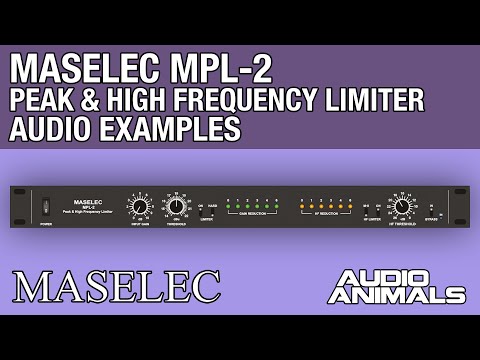 Maselec MPL-2 Peak & High Frequency Limiter - Audio Examples