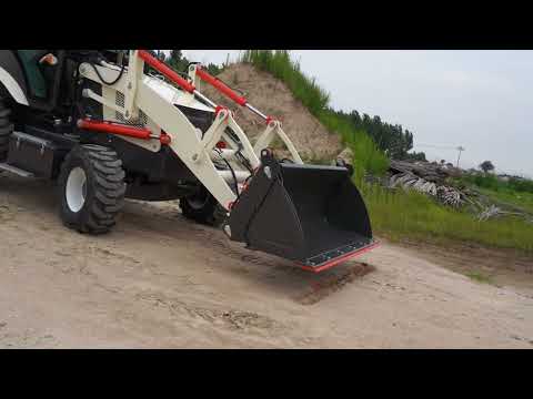 LUYU new color backhoe loader with  4 in 1 bucket