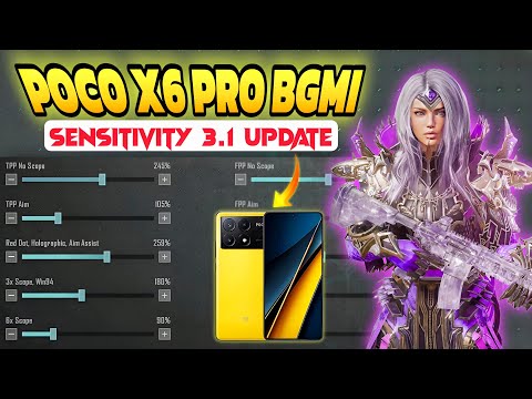 Poco x6 pro bgmi sensitivity,after 3.1 update 🔥