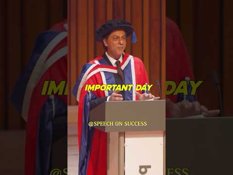 Graduation Speech | SRK 💫