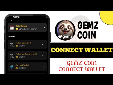 Connect your Wallet to Gemz Coin Airdrop Now B4 End || How to Connect Wallet To GemzCoin