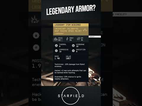 STARFIELD LEGENDARY ARMOR (HOW GOOD IS IT?)