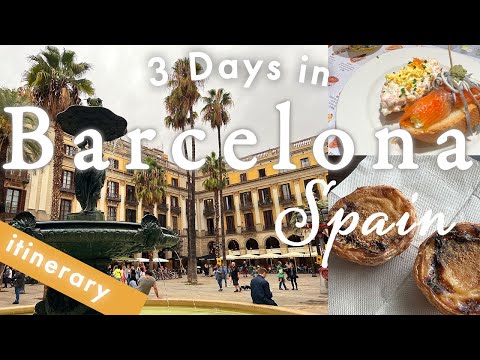 3 days in Barcelona🇪🇸itinerary,solo travel vlog,Food,tapas,exploring,Etihad Airways,NRT-AUH-BCN,4K