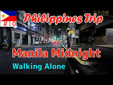 Walking alone in Manila at midnight [Philippine solo travel April 2024 edition ⑤]