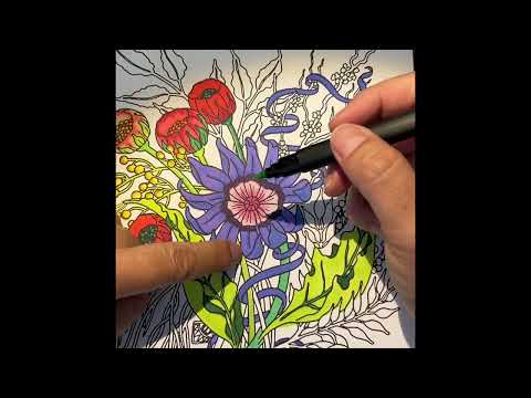 Summer Flowers coloring