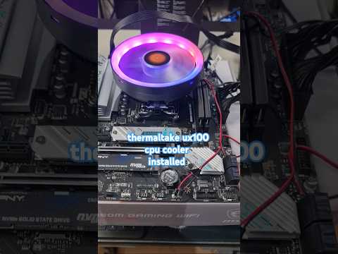 how to install thermaltake ux100 cpu cooler on am4/am5 motherboard .different for intel mount