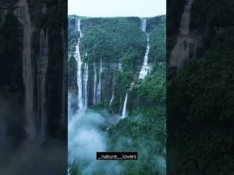 Seven Sisters Falls (Nohsngithiang) ❣️Beautiful Sohra,East Khasi Hills, Meghalaya  #sohra #meghalaya