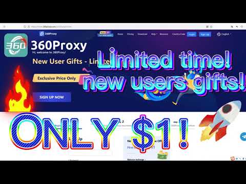 Want use real residential proxy IP?New users only $1!!!