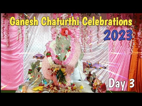 Ganesh Chaturthi Celebrations - day 3 Puja |Colouring & Drawing competition for Kids | fun activity