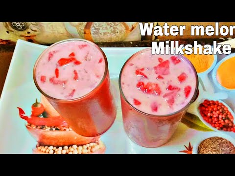 water melon Milkshake|Mohabbat ka sharbat|water melon smoothie|#watermelon#milk shake#smoothie