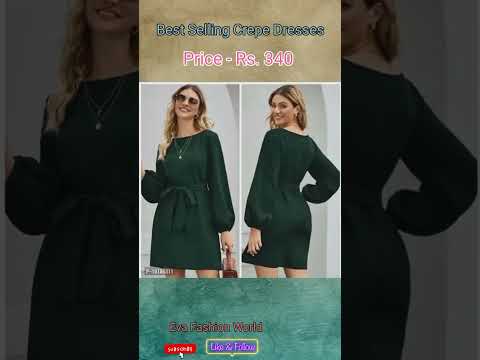 Best Selling Crepe Dresses|| #shorts #viral #short #ladieswear #girlsfashionstyle #crepe #trending