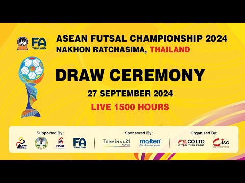 การจับสลากแบ่งสาย ASEAN Futsal Championship 2024