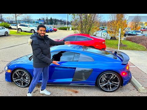 TAKING DELIVERY OF A NEW AUDI R8 V10 (PERFORMANCE)...