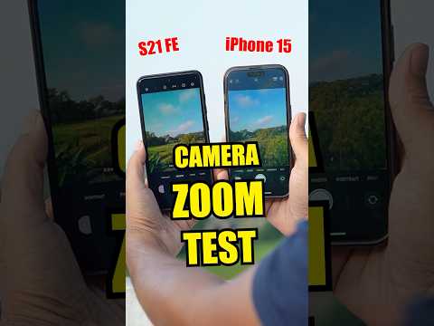 iPhone 15 vs Samsung S21 FE Camera Zoom Test 🔥 #shorts  #iphone15 #s21fe5g #cameracomparison