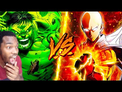 HULK Vs. SAITAMA - Taming The Beast REACTION - @Zimaut Animation