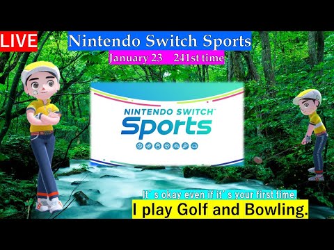 It’s okay even if it’s your first time.【Nintendo Switch Sports】I play Golf and Bowling.＃switchsports