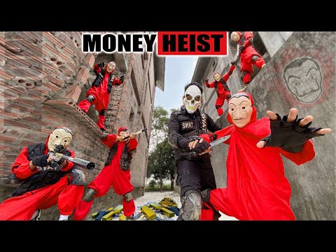 PARKOUR VS MONEY HEIST: Boss breaks in, shoots at police, kills man and takes money back | Epic POV