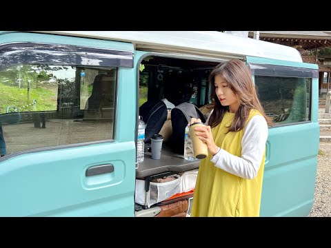 Daily life traveling in a micro camper van. In Nagasaki.