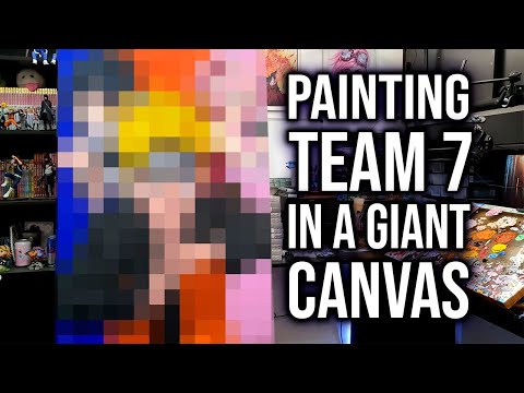 PAINTING TEAM 7 IN A GIANT CANVAS [Channel 10th Anniversary Special Video]