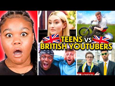 American Teens Watch British YouTubers For The First Time!