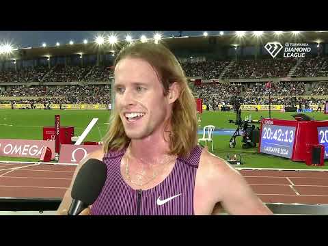 Olympic 1500m champion Cole Hocker After 2nd Place in the Lausanne Diamond league