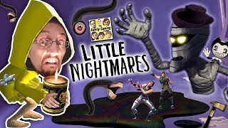 LITTLE NIGHTMARES #1!  Fortnite Ruining our Family!  Bendy's Ink is Everywhere! (FGTEEV gets Spooky)