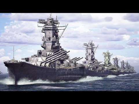 Bombardment from Battleship Yamato and Super Yamato type