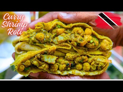 Trinidad's Mouthwatering Curry Shrimp Roti - A Must Try!