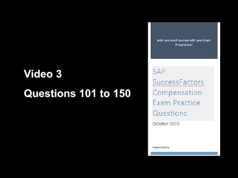 SAP SucccessFactors Compensation Certification Exam Practice Questions 3