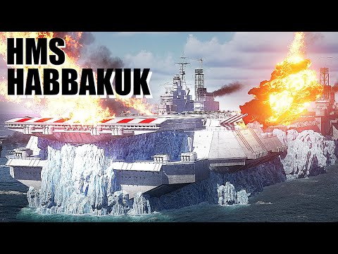 超巨大氷山空母ハボクックの激闘！【HMS Habbakuk 3DCG】