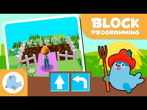 👧 BLOCK PROGRAMMING for Kids 🤖 Episode 3 ⏫ Forward and Left ⏪