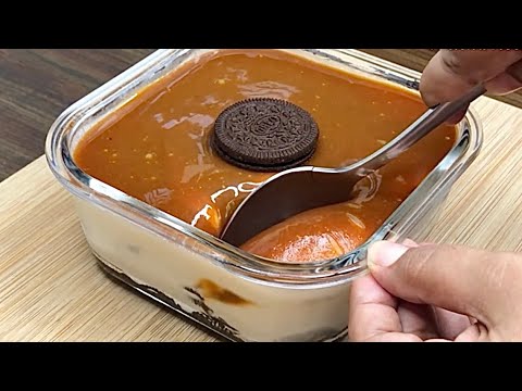 Easy Oreo Caramel Dessert Recipe | Oreo No Bake Dessert | Oreo Pudding | Eggless Dessert