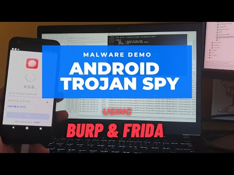 How to identify malware using dynamic analysis tools | Android Trojan Spy | Burp Suite | Frida