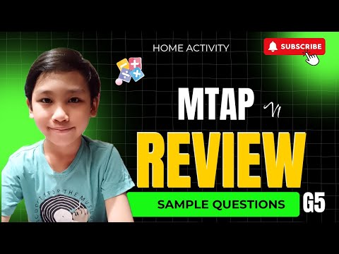 MTAP REVIEW AT HOME || GRADE 5 SAMPLE QUESTIONS FOR MTAP