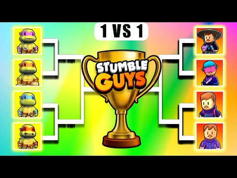 NINJA TURTLES vs MR. BEAST Skins Tournament in Stumble Guys🔥