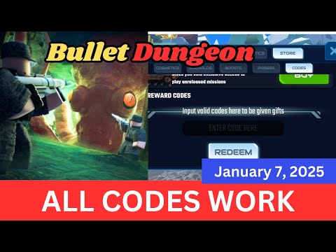 *ALL Codes Work*  EVENTS  Bullet Dungeon ROBLOX, January 7, 2025