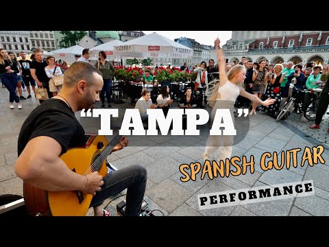 "Tampa"  Imad Fares | Lovely Spanish Guitar Performance | Main Square, Kraków