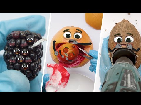 C-Section FOODSURGERIES❤️😱 - MY BEST VIDEOS #8 - (WORLD OF DOODLES) #birth #fruitsurgery #baby