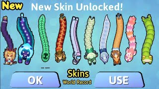 Snake. Io 🐍 225 Skins Collection World Record!