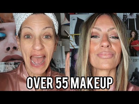 Get ready with me OVER 50! Makeup and Hair for Mature Skin featuring Milk Makeup!#makeupover50