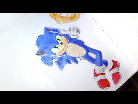 Drawing Sonic The Hedgehog (Sonic Movie 2020)