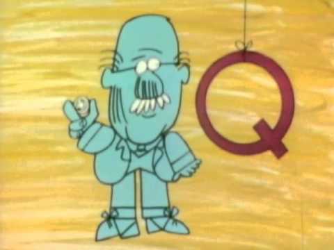 Classic Sesame Street animation - Q for quarter