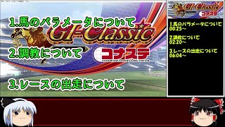 【コナステ】初心者向けG1-クラシック育成解説（メダルゲーム）