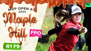 2024 MVP Open | FPO R1F9 | Handley, Scoggins, Gannon, Tattar | Jomez Disc Golf