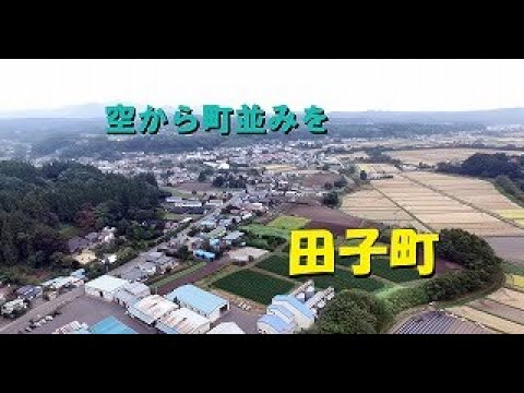 【田子町】空から町並みを