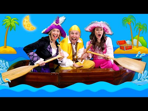 Row, Row, Row Your Pirate Ship | Kids Nursery Rhymes