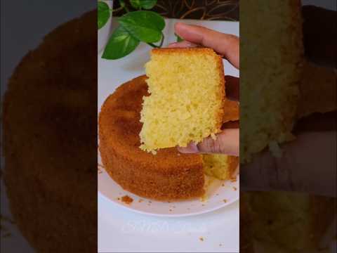 Basic Sponge Cake without oven and beater for Christmas and New year #spongecake #cake #shorts