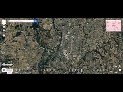 Salem, Oregon - Urban Sprawl Time Lapse