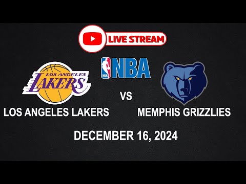 NBA LIVE! LAKERS vs MEMPHIS | NBA REGULAR SEASON | December 16, 2024 | NBA2K24 Simulation Only